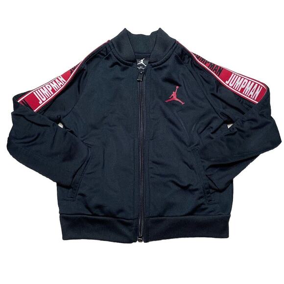 Air Jordan Jumpman Black & Red Soft Shell Track Jacket Youth Size 3T - Picture 1 of 5